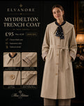 Miss Patina Myddelton Trench Coat – Light Grey