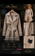 Miss Patina Enola Lightweight Trench Coat – Stone Beige