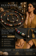 Multicolour Gemstone Necklace – Elegant Statement Jewellery