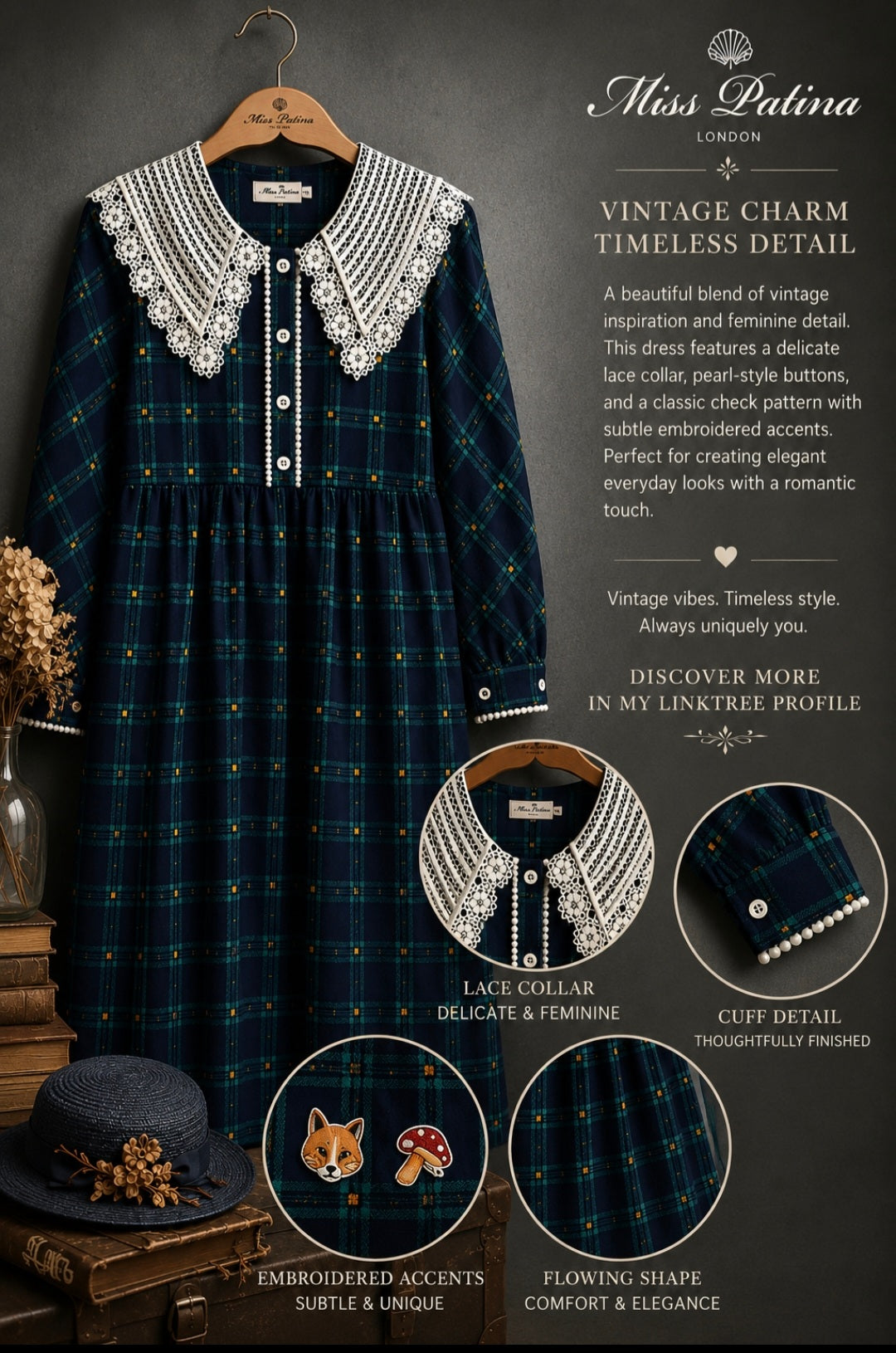Miss Patina Matisse-Cut Shirt Dress